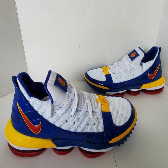 lebron 16 white and blue